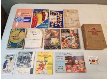 Lot Of Antique Pre-1950s Cookbook Recipe Books