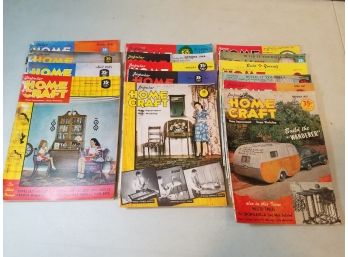 Lot Of 15 Vintage Popular Home Craft Magazines, Feb 1945 To Dec 1947