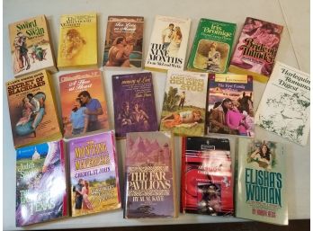 Lot Of 16 Paperback Romance Novels, Harlequin, Etc.