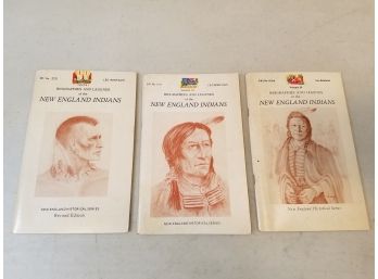 New England Indians, Biographies And Legends, Volumes I-III-IV, 1968-74 Leo Bonfanti
