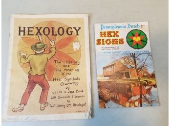 2 Vintage 1966 Booklets: Hexology, Pennsylvania Dutch Hex Signs