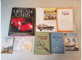 Lot Of Car Books Advertising & Manual, Dream Cars, 1935 Ford V8, Sportsmanlike Driving, Car Buying Guide