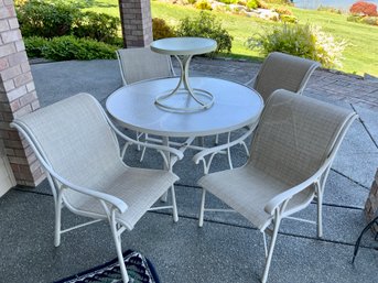 Outdoor Patio Table And 4x Chairs 1x Small End Table