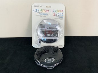 Memorex Portable CD Player And Headphones