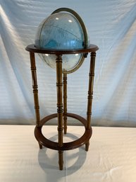 Vintage Crams Imperial 12 Globe And Wood Stand