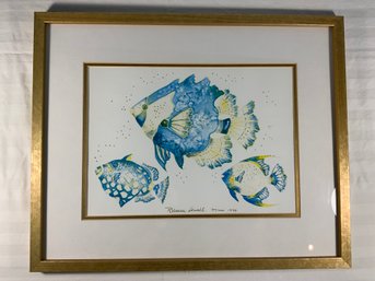 Rebecca Lowell Framed Tropical Fish Print