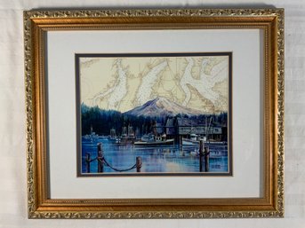 Framed Gig Harbor Scenic Print