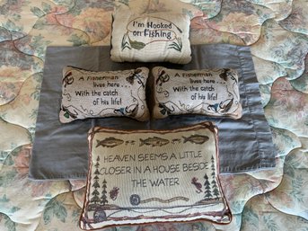 Assorted Themed Needle Stitch Pillows