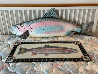 Large Fish Pillow And Fish Mat