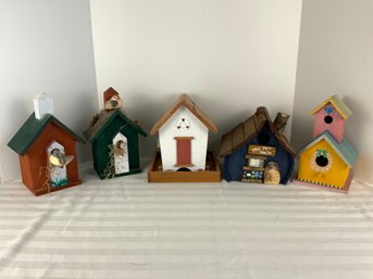 Collection 0f Wooden Bird Houses