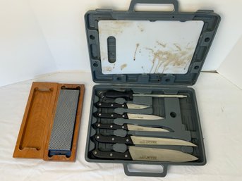 Maxam Knife Kit And Diamond Stone Sharpener