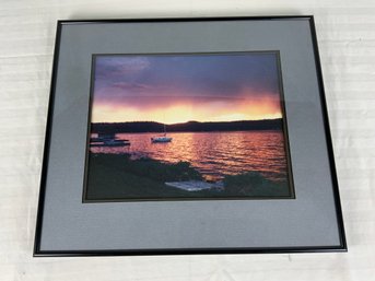 Gig Harbor Wa Sunset Framed Photograph