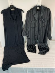 Womens Black Clothing Loungewear