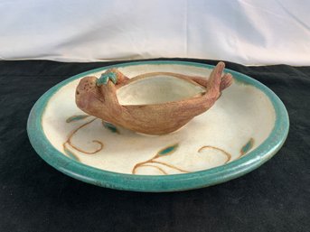 Adorable Sea Otter Studio Pottery Chip And Dip