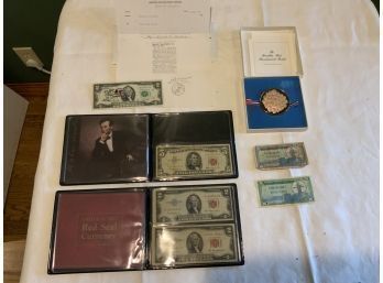 Red Seal Currency, Military Payment Certificates, Bicentennial Medal