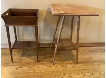 Pair Of Vintage Wood Tables