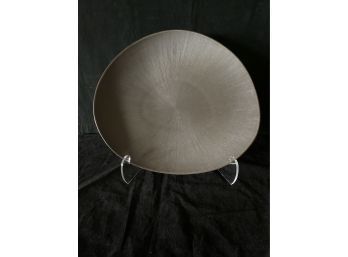 Large Charcoal Textured Porcelain  Bowl