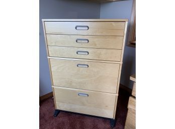Wood Storage And Filing Cabinet
