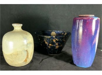 Lovely Trio Of Pottery