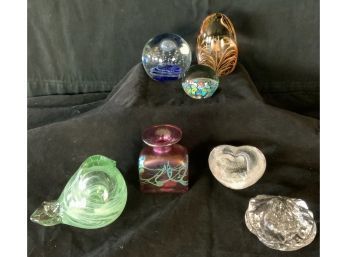 Robert Held Glass Vase Dynasty Gallery Paperweight Murano Millefiori Heart Aloha TGS