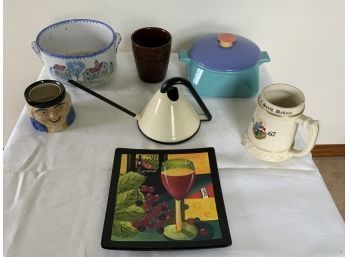 Assorted Decor Items Ceramic Pottery