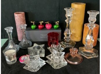 Candle Collection Including D.L. & Co Mini Apple Set Candle
