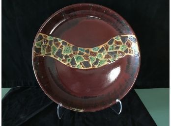 Large Decorative Ceramic Dish Pottery