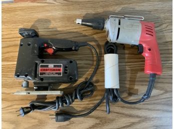 Craftsman Scroller Saw And Milwaukee Driver