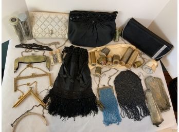 Antique Beaded Purses And Purse Making Supplies
