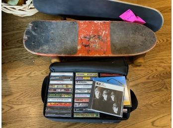 90s Skate Board And Cassette Collection