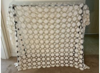 Vintage Crochet Coverlet Bedspread