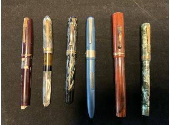 Vintage Fountain Pens, Waltham, Watermans, Essex, Travelers, Carters, Salz Bros.