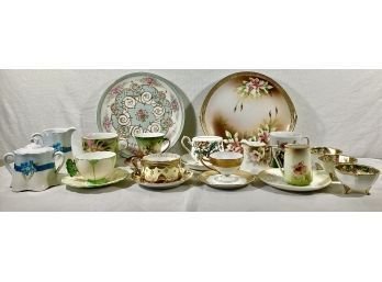 Large Group Of Antique Tea Cups And Luncheon Tea Items