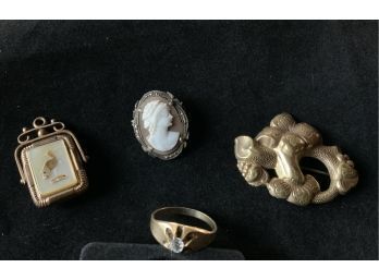 Four Unique Pieces Of Jewelry Victorian Style MCM Ring