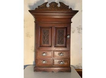 Antique Wooden Wall Cabinet
