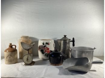 Antique / Vintage Crocks And Kitchen Items