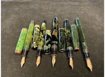 Vintage Parker Fountain Pens, Challenger, GEO S, Duofold, Vacumatic
