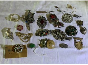 Vintage Costume Pin Group A