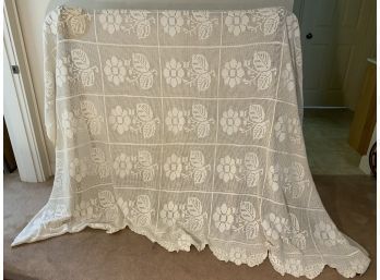 Vintage Crochet Coverlet Bedspread