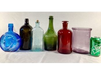 Antique/vintage Bottles And Glass Container