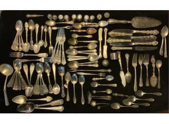 Sterling Flatware Mixed Souvenir Spoons