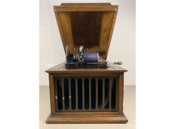 Antique Edison Record Cylinder Phonograph Player Amberola 30
