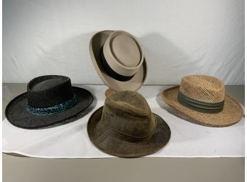 Assorted Vintage And Contemporary Hats. K.A, Lundstrom, Outback Collection, Dorfman Pacific Co.