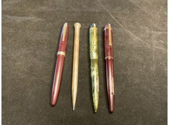 Vintage Eversharp Fountain Pen, Skyline, 14k Nib, Wahl Triple Plated Pencil