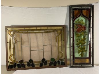 Stained Glass Window With Metal Frame