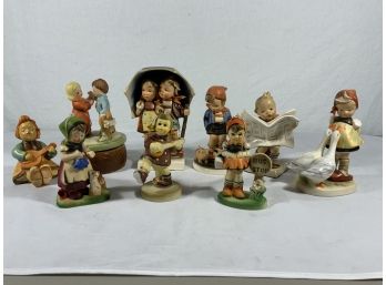 Assorted Collection Of Porcelain Hummel Figurines Made In Germany
