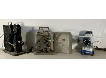 Collection Of Film And Slide Projectors