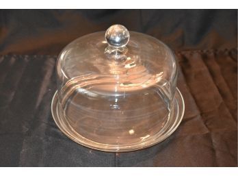 Cake Plate Glass With Dome Lid