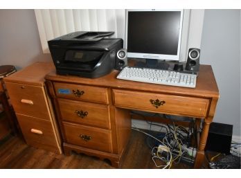 File Cabinet And Desk