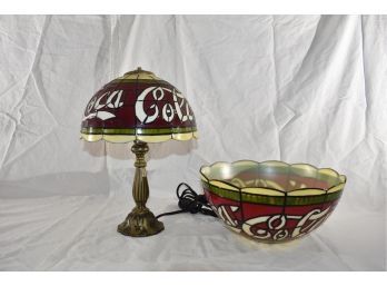 Coca Cola Table Lamp & Shade
